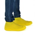 thumbnail image 4 of IDEANATEGRATE 2 Pares De Cubrezapatos Convenientes De Látex Amarillo Impermeables Para Proteger Lluvia, 4 of 8