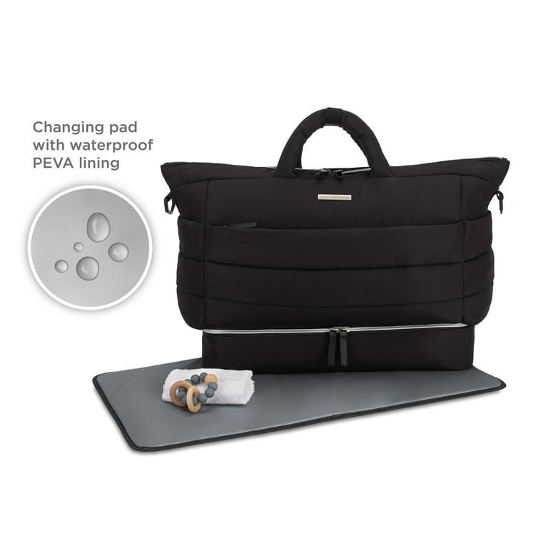 Bananafish Studio Weekender Diaper Bag, Black, Unisex, Infant