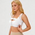 thumbnail image 6 of VISALY Front Closure Post Surgery Recovery Support Compression Bra with Adjustable Straps Women Soft Breathable Mesh Non‑Padded Comfort Full Coverage Push Up Lift Bust Shaping Bralettes White 3Xl, 6 of 9