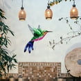 thumbnail image 3 of Iron Hummingbird Wall Decor, Hanging Wall Sculpture Metal Hummingbird Statue Green, 3 of 8