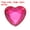 Pink 0.47", variant on Uxcell 40 Pcs Acrylic Heart Rhinestone 0.79" Flat Back Plastic Gems Light Pink