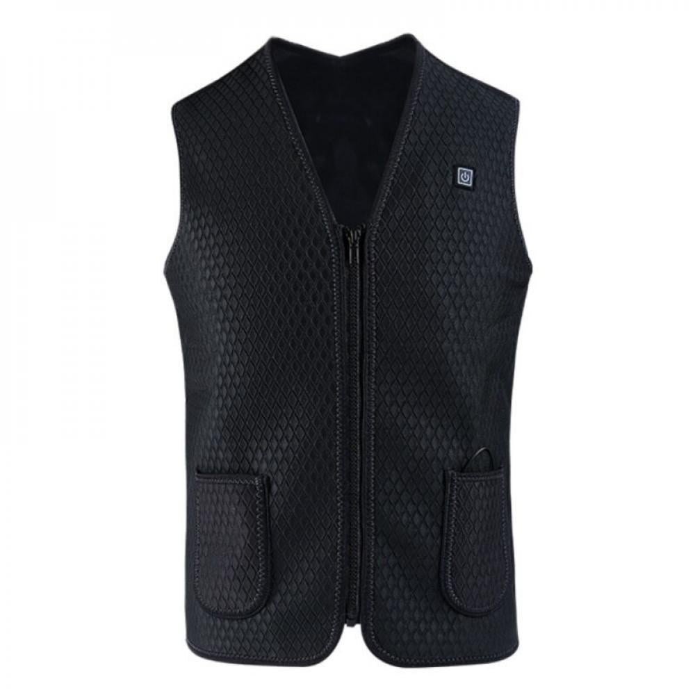 Naiyafly Heated Vest Jacket USB Men Winter Electric Heated Sleeveless