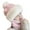 Pink, variant on Joernso Women Plush Ball Decor Scarf Hat Solid Color Thickened Neck Warm Windproof Hat Thick Fluffy Beanie Winter Headgear