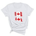 thumbnail image 3 of FAIWAD T-Shirt d'Été pour Femmes de la Fête du Canada, Léger, à Manches Courtes, Col Rond, T-Shirts Hauts, Imprimé Graphique, Blouses de Détente Basiques, 3 of 3