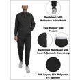 thumbnail image 3 of Men's Moisture Wicking Performance Tech Sweater & Pants 2-Piece Dry Fit Active Set With Reflective Ankle Zipper Design (Sizes, S-2XL), 3 of 5
