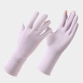 thumbnail image 2 of COMVALUE Women's UPF 50+ Mesh Palm Touchscreen Driving Gloves for Sun Protection (Purple, One Size), 2 of 5