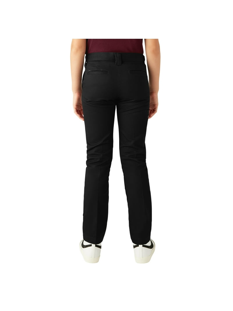 Classroom Men's Narrow Leg Pant | Khaki Stretch Twill, Slim Fit, Button Closure, 5 Belt Loops, Size 29