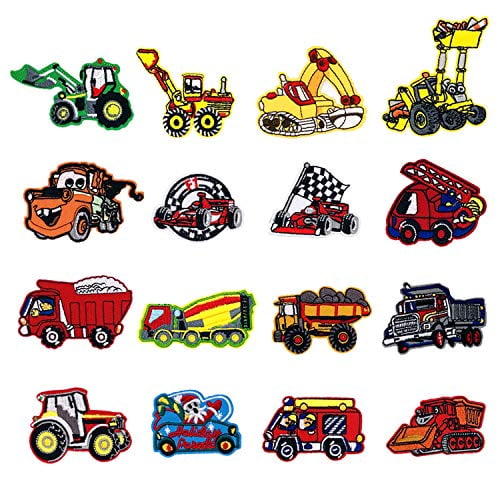 Boys Clothing Patches Red Fire Engine Iron On Patches Appliques  8cm 2 1/4" 