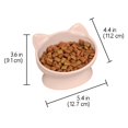 thumbnail image 3 of Cat Bowls Kitty City con orejas de gato levantadas, paquete de 2, 200 ml (pastel), 3 of 5