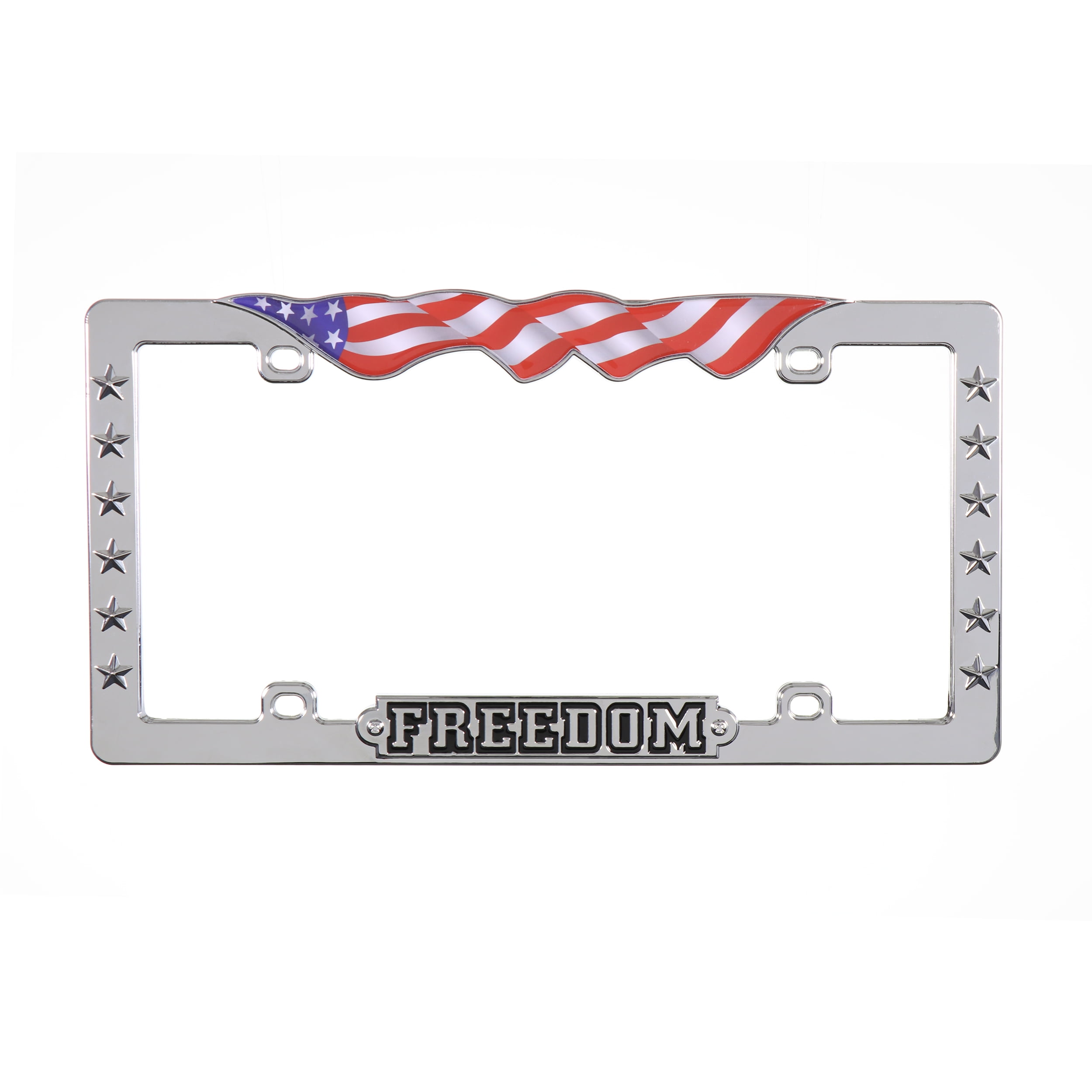 I LOVE MY FIREFIGHTER DAD Metal License Plate Frame Tag Border Two Holes 