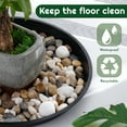 thumbnail image 5 of urorentea 6 Pack 16 inch Large Plant Saucers, Plastic Durable Plant Pot Tray, Heavy Duty Flower Plant Pot Saucers Drip Tray for Indoors Outdoors, 5 of 7