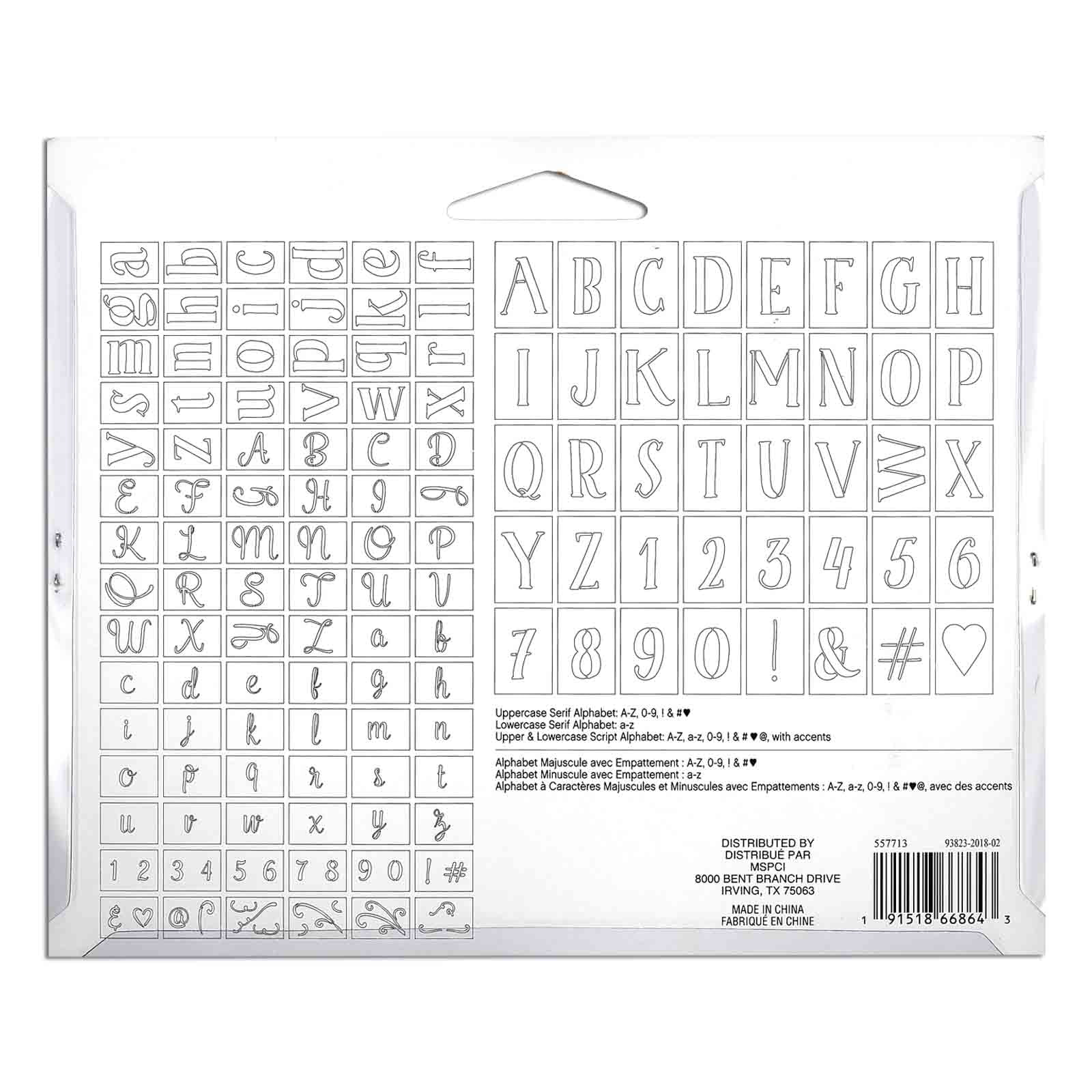 Craft Smart Letter Stencils Value Pack