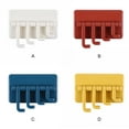 thumbnail image 3 of Yuarrent Colgador de puerta montado en la pared, colgante autoadhesivo de plástico, bufanda para llaves, gancho sin perforaciones, soporte para Cocina y Comedor Amarillo, 3 of 6