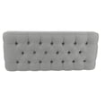 thumbnail image 6 of HomePop Classic Tufted Medium Bench - Gray Woven, 6 of 10