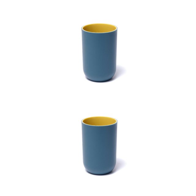 Toystoory Taza de para cepillo de dientes, soporte para cepillo de dientes, tazas de para el hogar, plástico nórdico, Color Azul oscuro 2piezas