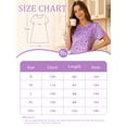 thumbnail image 3 of DAKIMOE Nightgowns for Women Soft Short Sleeve Night Shirts Womens Print Sleep Shirts Loose Comfy Pajamas Sleepwear, 3 of 7