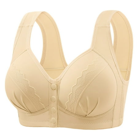 Gubotare Bras For Women Plus Size Womens Breathable Cool Air Bra  No Underwire Sports Mesh Bras Seamless Hollow Push Up Plus Size  Comfy Soft Underwear (Light Yellow A)