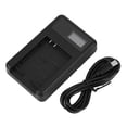 thumbnail image 1 of Cargador de batería para cámara NB-5L con pantalla de carga LCD Ranura de carga única Negro, 1 of 8
