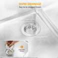 thumbnail image 6 of Ktaxon Under Bar Sink with Left Drainboard, NSF Commercial, 1 Compartment 304 Stainless Steel Bar Sink, Prep Freestanding Large Sink for Restaurant, Garage, 24"L x 18.4"W x 33"H, 6 of 9