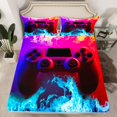 thumbnail image 2 of Feelyou 3D Gamepad Gaming Boys Bed Sheets, Fire and Water King Sheets, 4 Pieces, 2 of 7