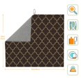 thumbnail image 2 of Dish Drying Mat, Brown Moroccan Trellis Highly Absorbent Drying Matt Kitchen Counter, Dish Mat Drying Pad Dishes Drainer Mats for Kitchen Counter or Sink, 16 x 18 inch, 2 of 6