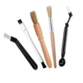 thumbnail image 2 of Oleegame 2PC Cleaning Brush Coffee Brush Set Brush Kit Include Wooden Coffee Grinder Machine Cleaning Brush And Nylon Brush For Coffee Machine Group Head Yellow, 2 of 9