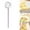 Pink, variant on 1x Borosilicate Glass Stirring Spoon, Long Handle Mixing Utensil for Soup & Coffee, One Size, Red
