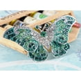 thumbnail image 2 of Empress Monarch Winged Butterfly Crystal Rhinestone Brooch Pin, 2 of 5