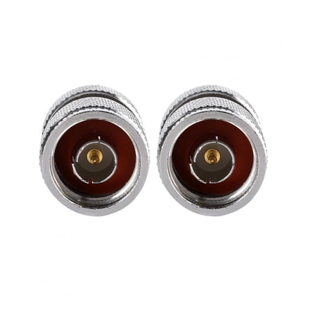 Riousery 2-Piece N-Type Male to N-Type Male RF Coaxial Antenna Adapter Connectors, 3.94 inches / 10 cm, Silver