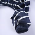 thumbnail image 5 of Moocorvic Pet Pajamas for Small Dogs Cats, Striped Pet One-Pieces Suits Four-Leg Long Sleeve Bodysuit Breathable Cozy Jumpsuit(Blue,S), 5 of 8