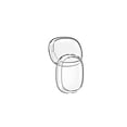 thumbnail image 1 of Injueey 2 piezas funda para auriculares funda protectora de silicona de cobertura completa auriculares para el hogar almacenamiento de Electrónica Transparente, 1 of 6