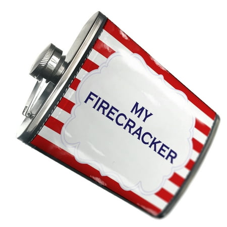 

NEONBLOND Flask My Firecracker Fourth of July Red Stripes