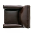 thumbnail image 6 of Noble House Franklin Classic Brown Bonded Leather Club Chair, 6 of 10