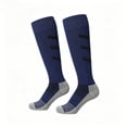thumbnail image 3 of HAOTAGS Pro-Step Performance Over-Knee Soccer Sock • 3–17 Years • Dual-Zone Cushioning • Breathable Mesh • Gender-Inclusive Fit Navy Size 10-16Years, 3 of 6