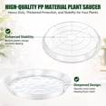 thumbnail image 3 of 6 Pack Plastic Plant Saucers, 16 inch Plant Tray for Pots, Heavy Duty Plant Drip Trays，Flower Water Trays for Indoor Outdoor Plants, 3 of 8