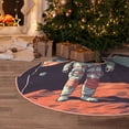 thumbnail image 5 of Fotbe Astronaut With American Flag Pattern Christmas Tree Skirt, Tree Skirts Plush Christmas Decorations, Christmas Tree Skirts Xmas Decorations Holiday Party Decor-36", 5 of 6