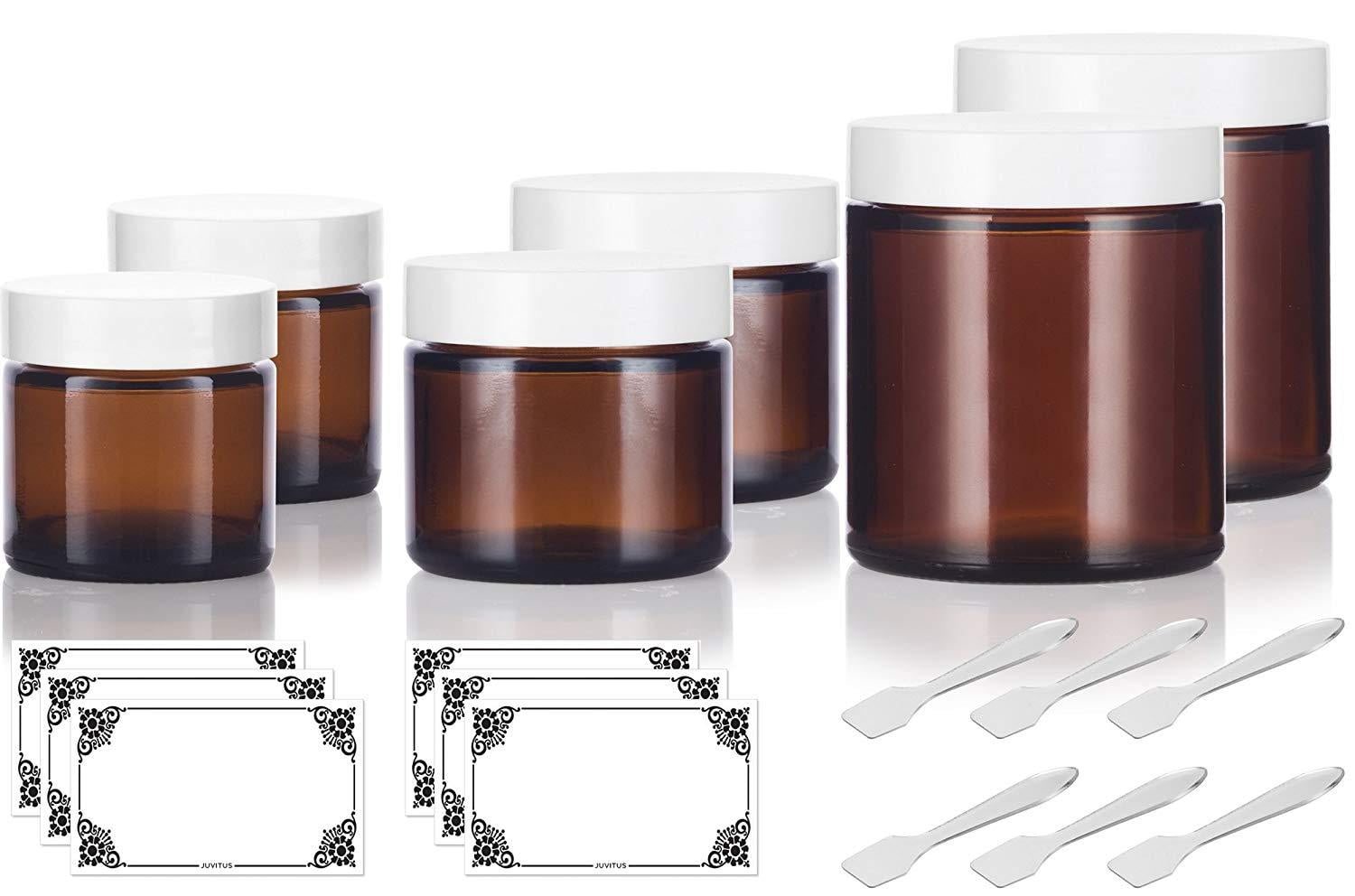 Amber Straight-Sided Jars In Many Sizes For Many Applications