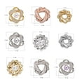 thumbnail image 6 of Lady Brooch Temperament Flower Shape Wide Use Ornamental Rust-proof Clothing Matching Colorfast Trendy Rhinestone Flower Scarf Buckle Brooch Scarf Accessories, 6 of 8