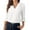 White 03, variant on Textilo Dlouses for Women Dressy Casual Casual 3/4 Sleeve Tops Fashion V Neck Collared Shirt Office Pleated T-Shirt Fashion Clothing M Blue 03
