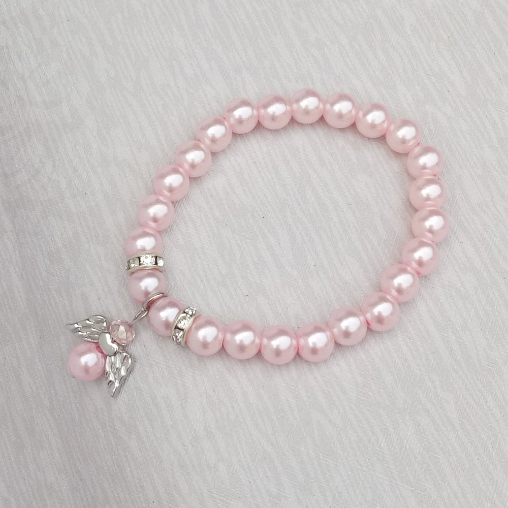 Buy Girls Christening Bracelet With Birthstone and Sparkly Cross Charm,  Gift for Niece, Daughter, Sister, Goddaughter, Granddaughter Etc.. Online  in India - Etsy
