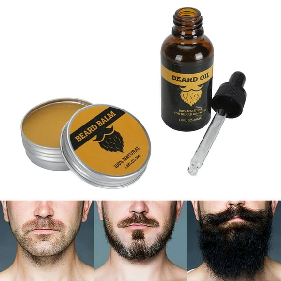 Aceite De Cera Para Peinar La Barba, Juego De Aceite De Cera Para Barba Con Extracto De Hierbas Hidratante Para Evitar Caídas