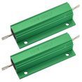 thumbnail image 1 of Resistencia de potencia bobinada de 100 W y 100 ohmios con carcasa de aluminio, 2 unidades, 1 of 3