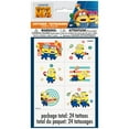 thumbnail image 3 of Despicable Me Minions Birthday Party Supplies Favor Bundle Includes 8 Loot Bags, 8 Paper Goggles, 24 Tattoos, 1 Dinosaur Sticker Sheet, 3 of 4