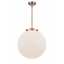 221-1S-AC-G201-16-Innovations Lighting-Beacon - 1 Light Pendant In Industrial Style-17 Inches Tall and 16 Inches Wide-Antique Copper Finish-Matte
