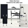 thumbnail image 6 of DJH-Folding Walker Seat with Extra Wide Seat, Non Slip Fixed Buckle, Easy Installation, Can Be Installed in The Elderly Walker as a Seat-1, 6 of 9