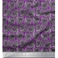 thumbnail image 1 of Soimoi Rayon Fabric Leaves & Floral Block Print Fabric by Yard 56 Inch Wide, 1 of 3