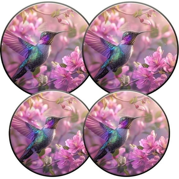 Gas Stove Burner Cover,Electric Stove Top Protector,Easy to Clean,Pink Flowering Twigs and the Glistening Hummingbird