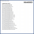 thumbnail image 2 of PG HA40003 Engine Air Filter|Fits 2013 John Deere Gator XUV 825i 4x4 S4,2012 Gator TH 6x4, 2 of 6