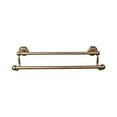 thumbnail image 3 of Top Knobs Ed9b Edwardian Bath 24" Double Towel Bar Hex Backplate - Nickel, 3 of 3