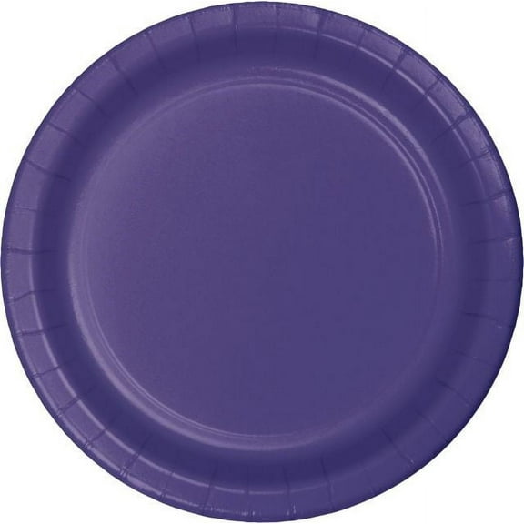 Touch of Color Banquet Plate, 10", Purple, 24 Ct